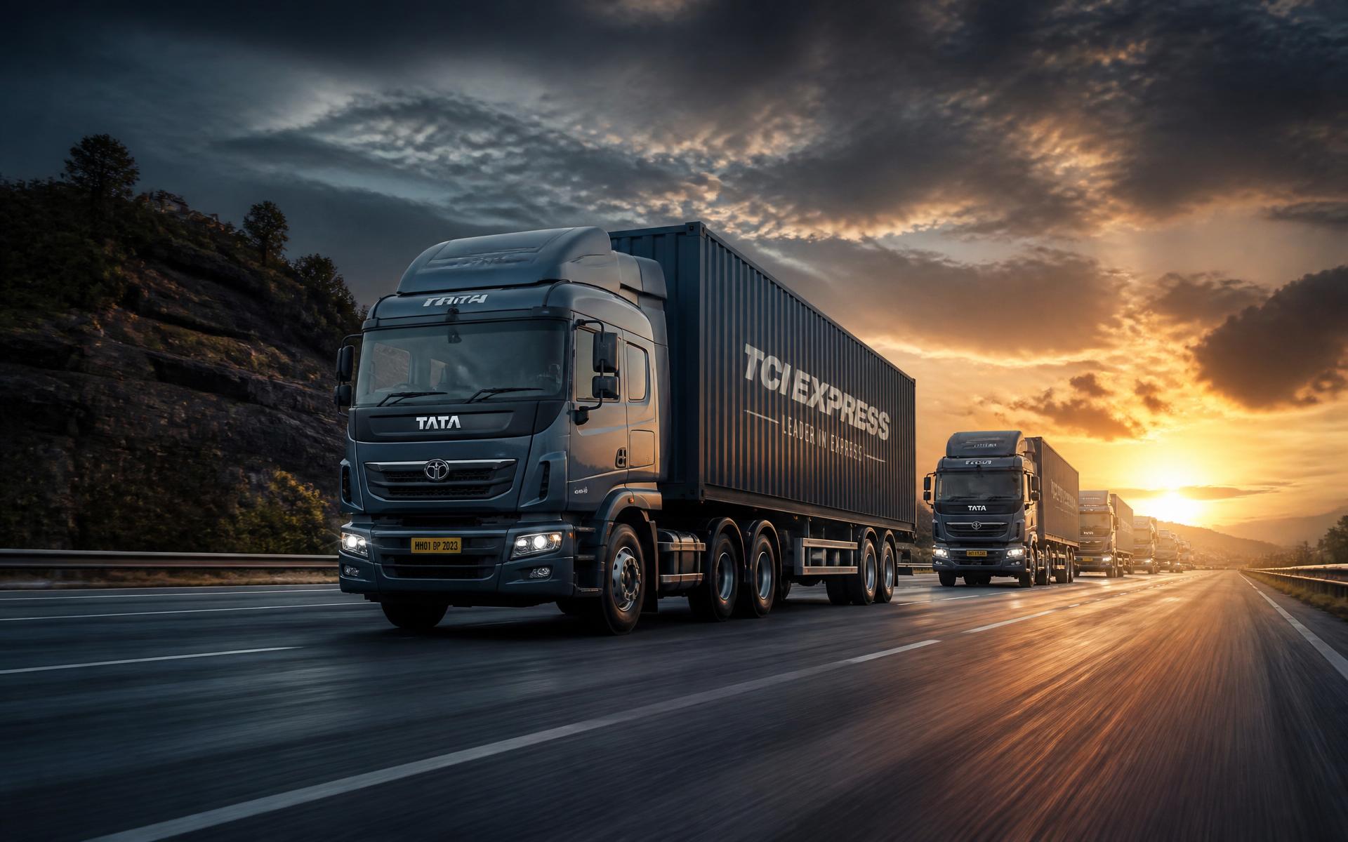 ATC Transportations heavy trucks on Indian highway